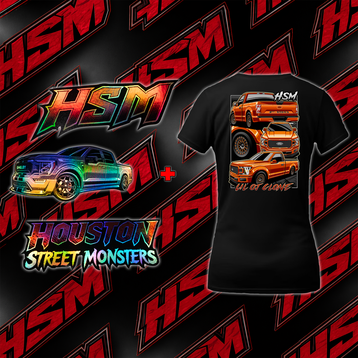 Lil Oj Clone Shirt & Triple Decal Package Bundle (WOMENS)