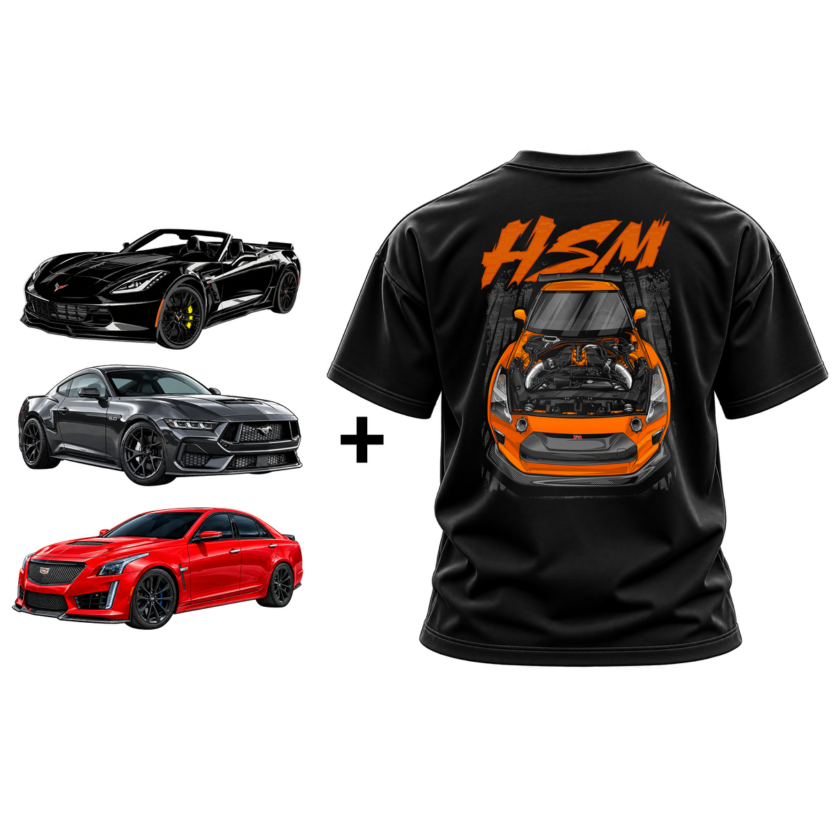 SickGTR Shirt & Triple Decal Package Bundle (MENS)