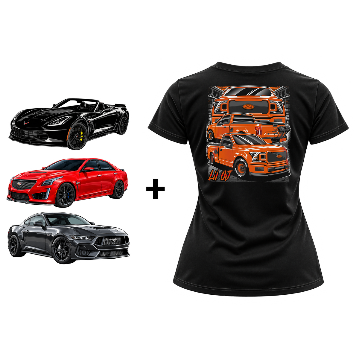 Lil Oj Shirt & Triple Decal Package Bundle (WOMENS)
