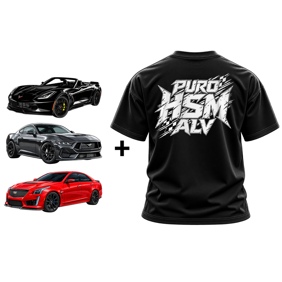 Puro HSM Alv Shirt & Triple Decal Package Bundle (MENS)