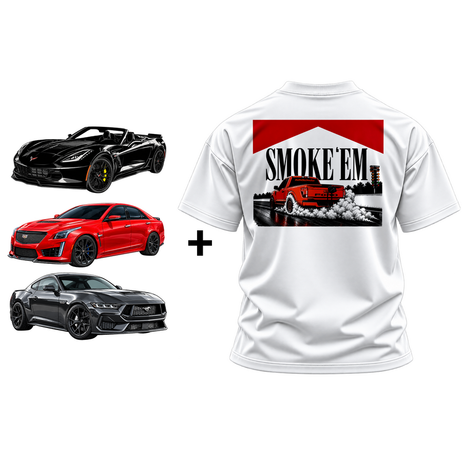 HSM Smoke' Em Shirt & Triple Decal Package Bundle (Mens)