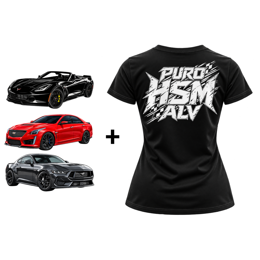 Puro HSM Alv Shirt & Triple Decal Package Bundle (WOMENS)