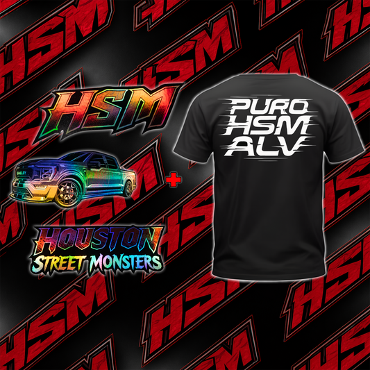 Puro HSM Alv Shirt & Triple Decal Package Bundle (MENS)