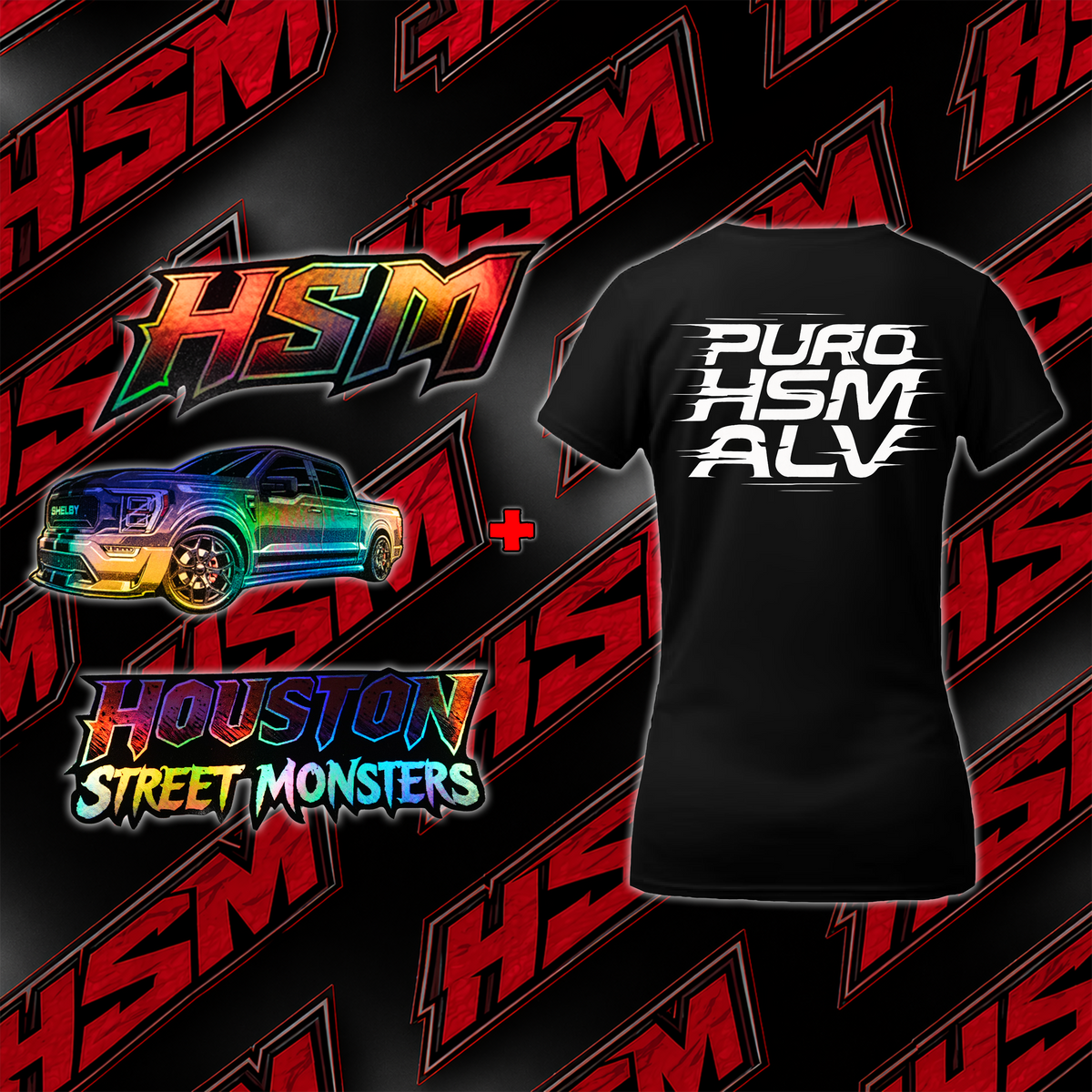 Puro HSM Alv Shirt & Triple Decal Package Bundle (WOMENS)