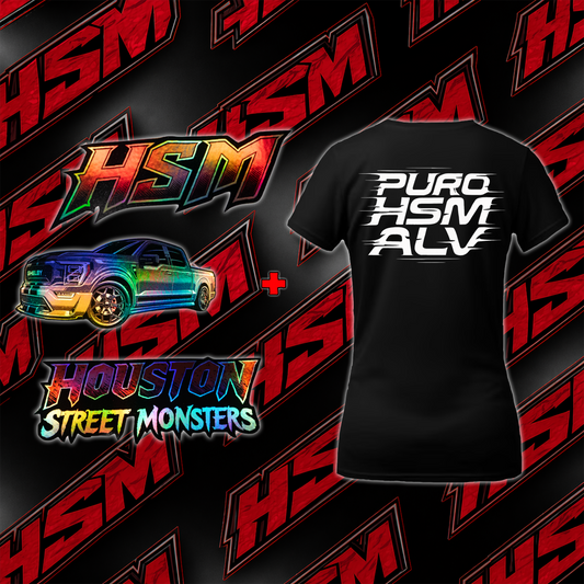 Puro HSM Alv Shirt & Triple Decal Package Bundle (WOMENS)